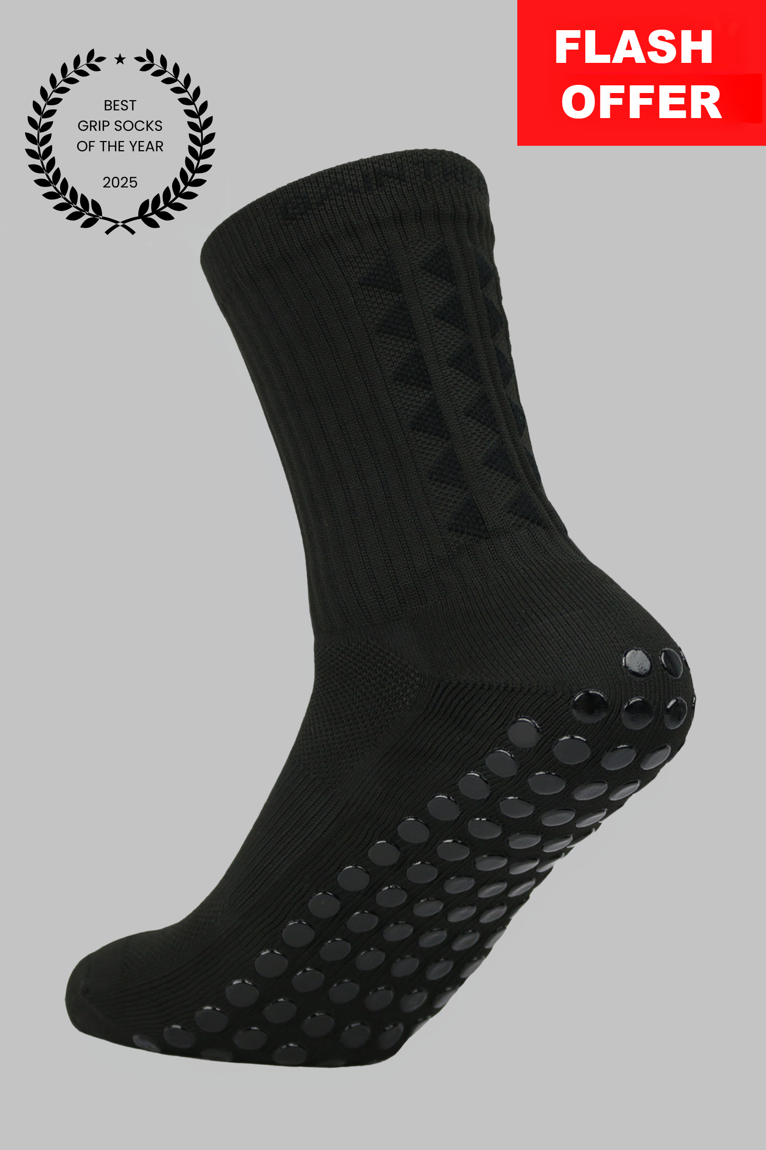 GRIP SOCKS 3.0 midcalf length - BLACKOUT EDITION