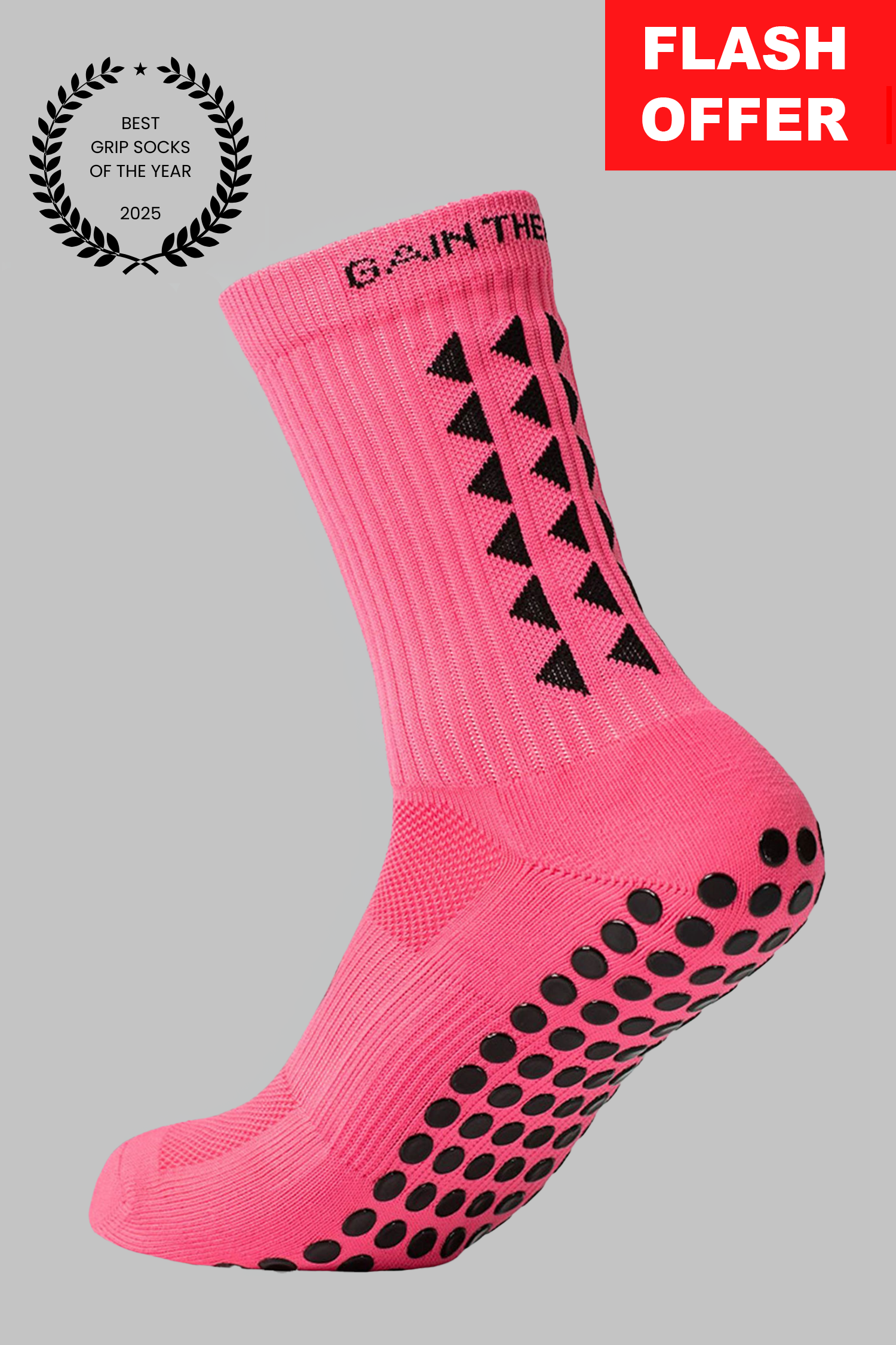 GRIP SOCKS 3.0  MidCalf Length - Pink