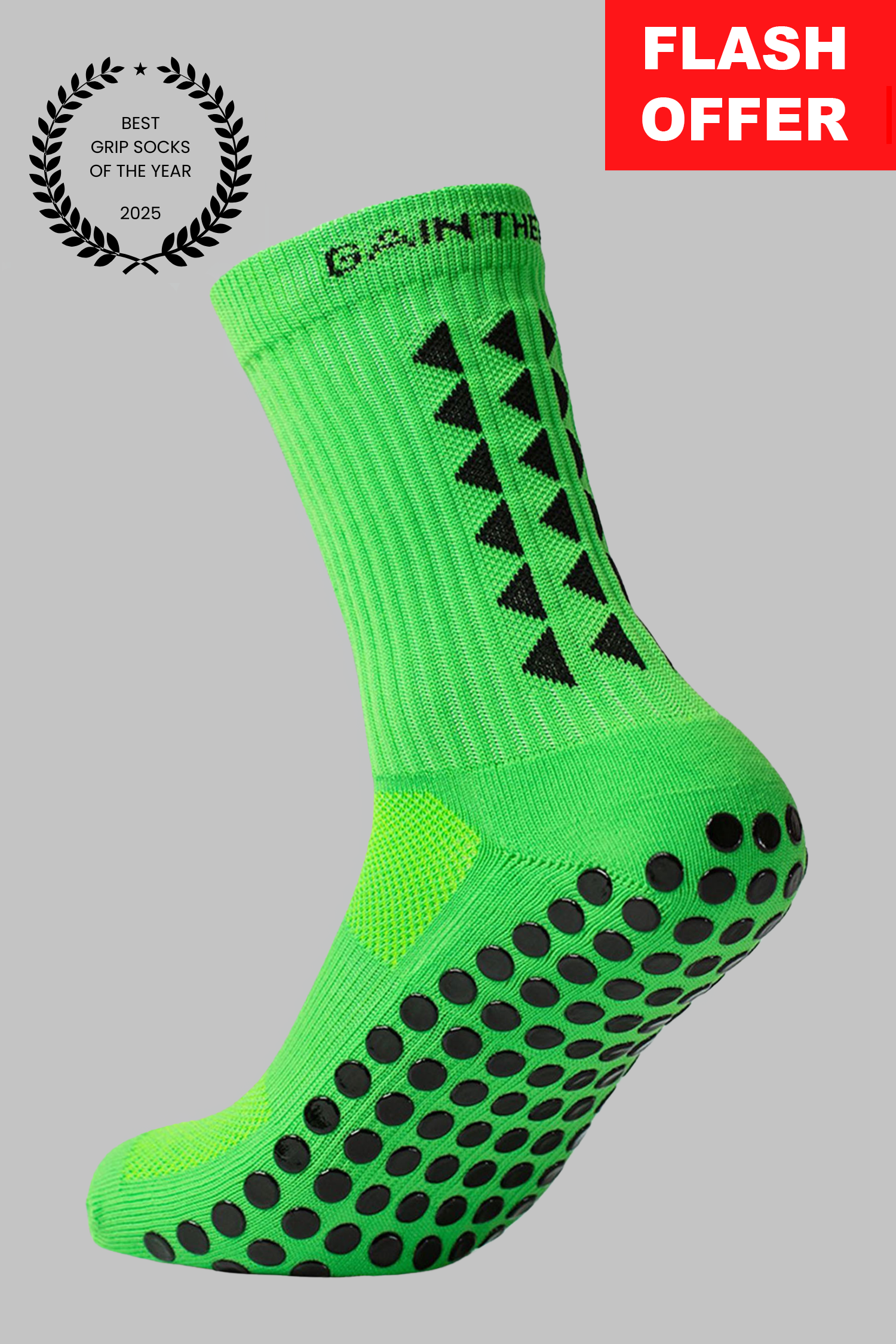 GRIP SOCKS 3.0  MidCalf Length - Green