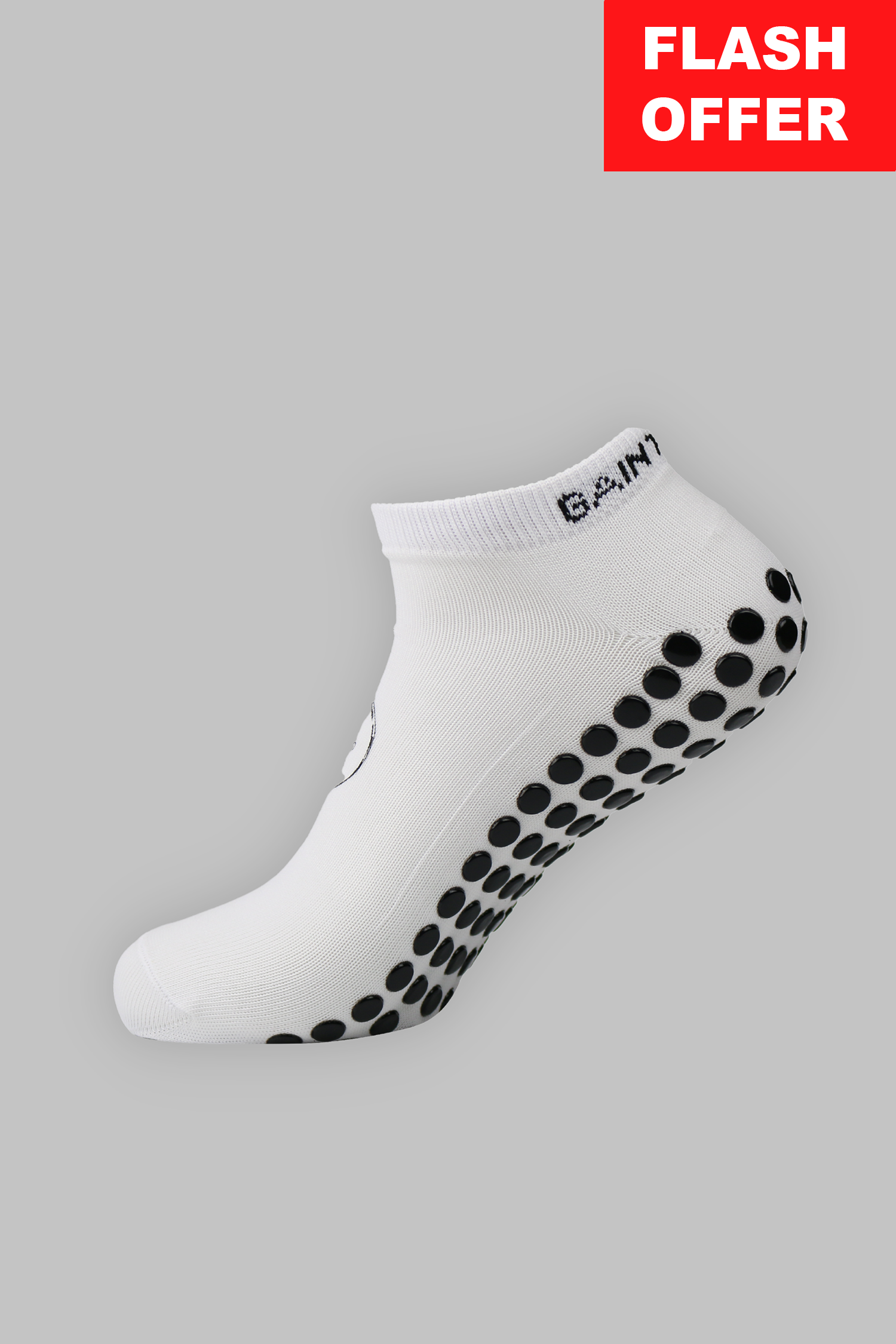Ankle Grip Socks - White