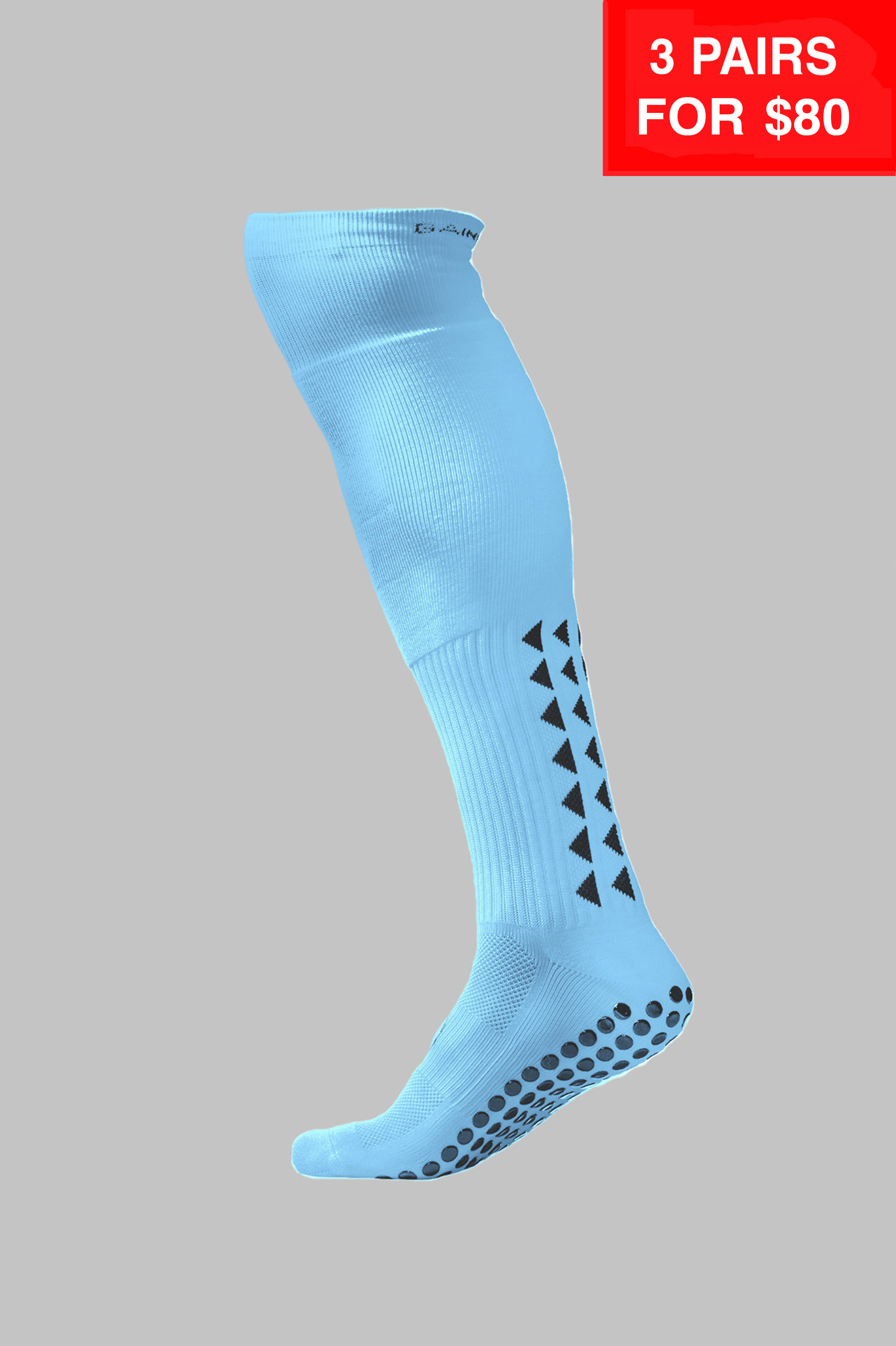 GRIP SOCKS 2.0  Full Length - Light Blue