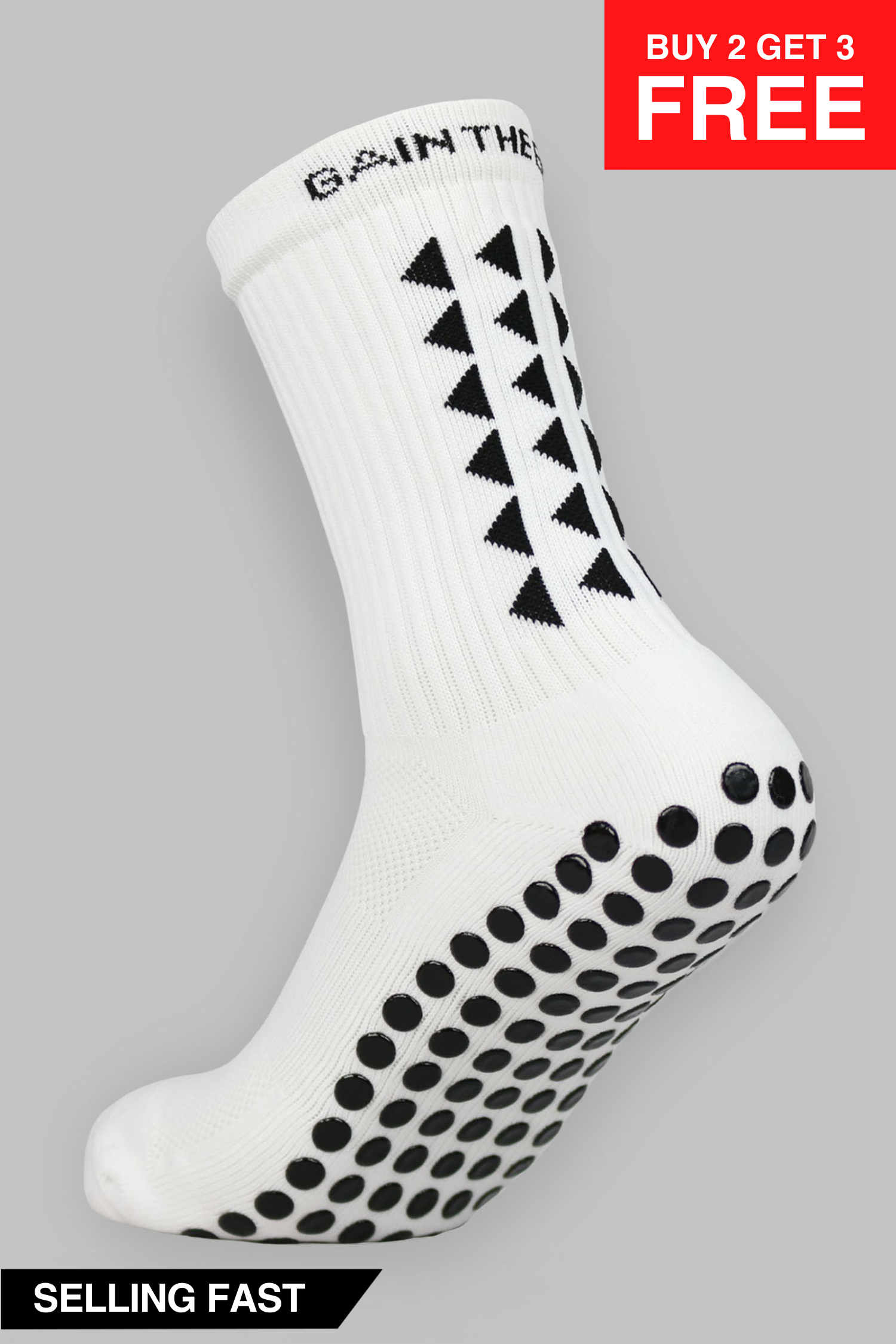 GRIP SOCKS 3.0  MidCalf Length - White