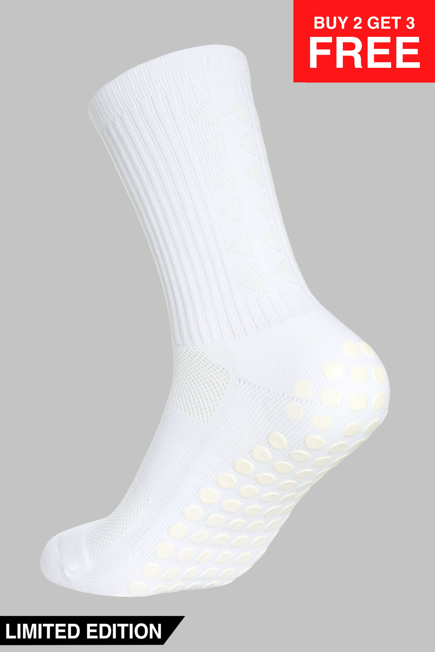 GRIP SOCKS 3.0 midcalf length - WHITEOUT EDITION