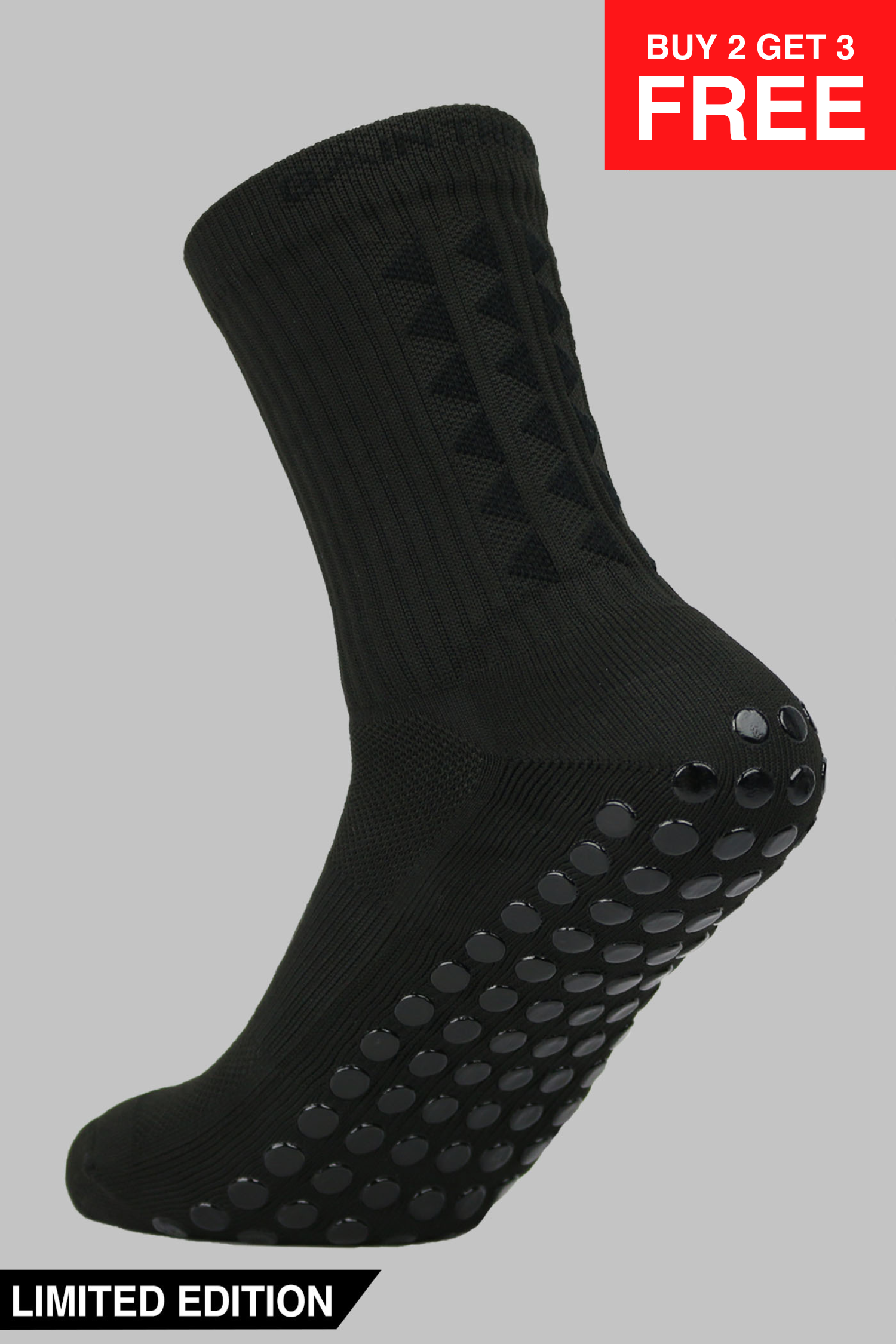 GRIP SOCKS 3.0 midcalf length - BLACKOUT EDITION