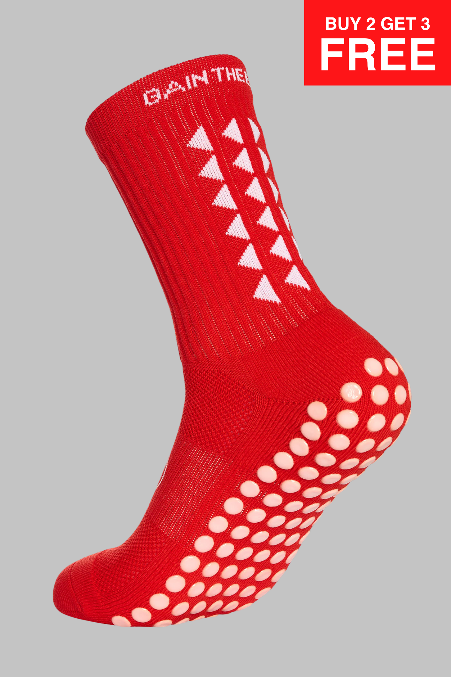 GRIP SOCKS 3.0  MidCalf Length - Red