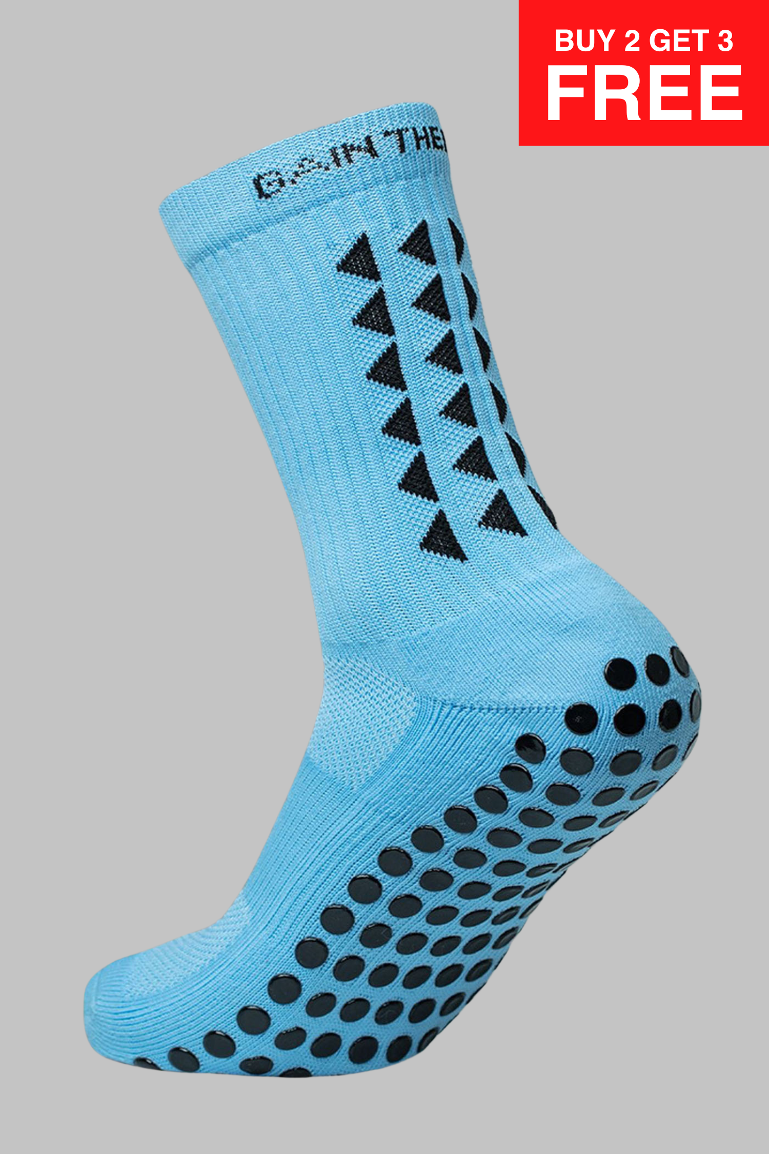 GRIP SOCKS 3.0  MidCalf Length - Light Blue