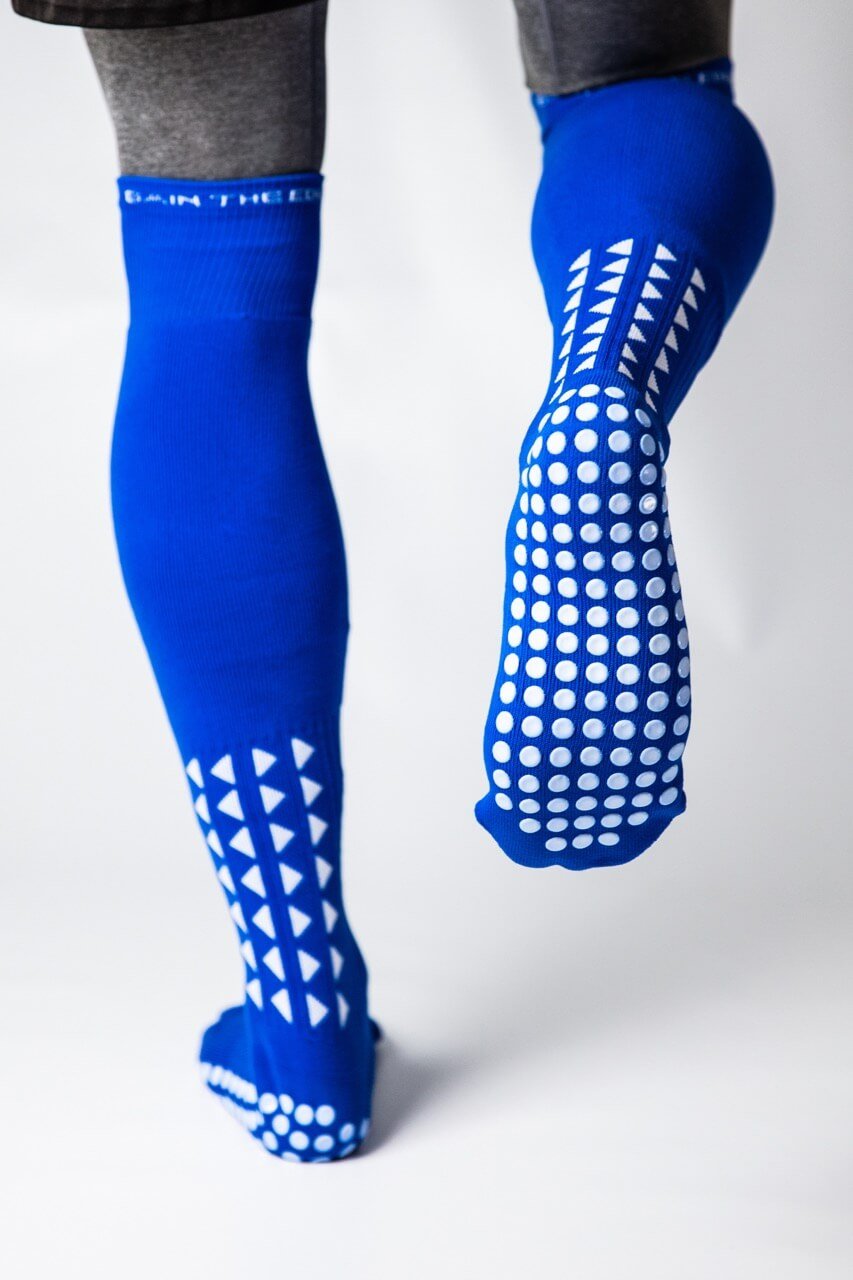 GRIP SOCKS 2.0  Full Length - Blue - Gain The Edge Official