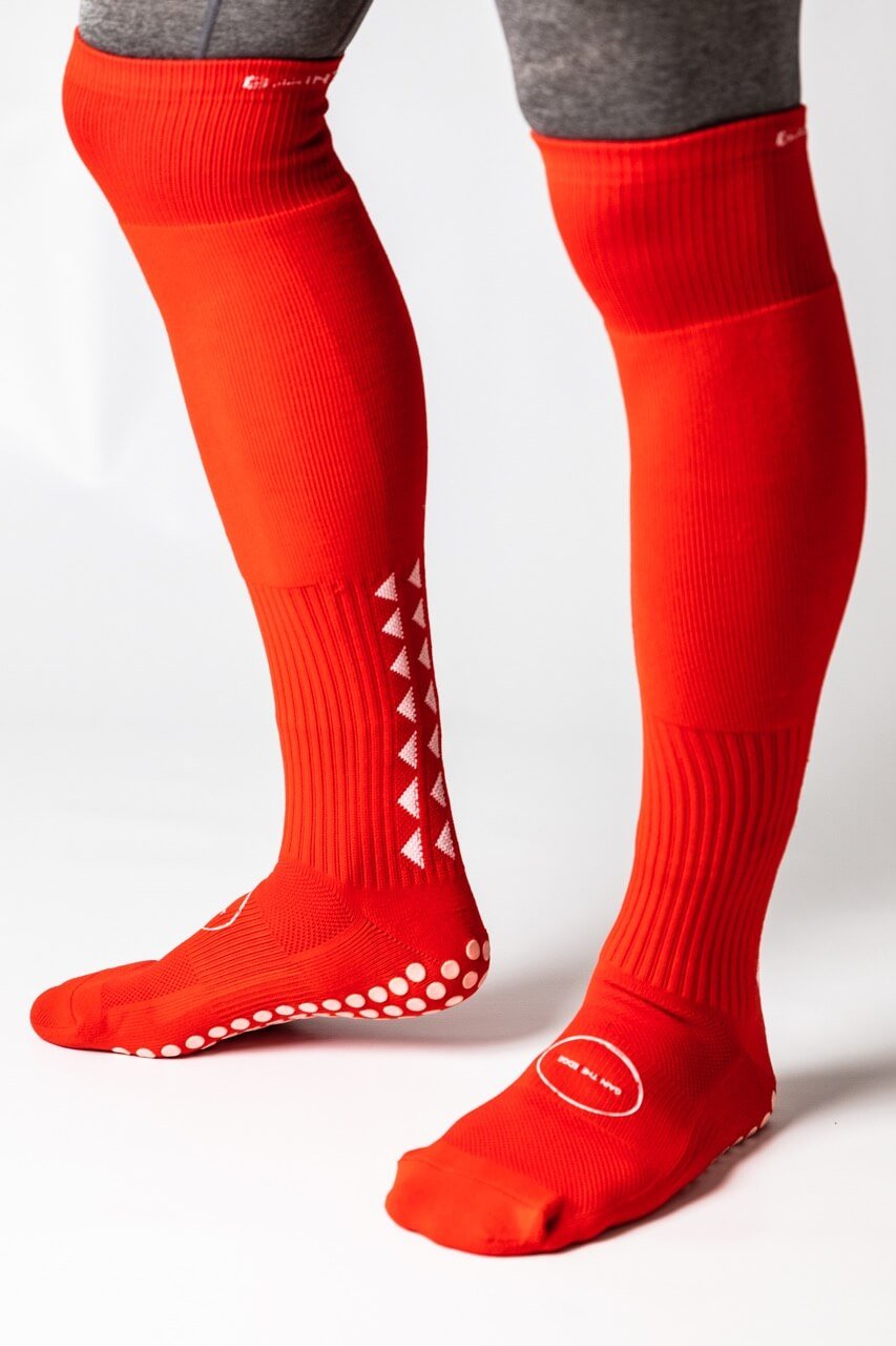 GRIP SOCKS 2.0  Full Length - Red - Gain The Edge Official